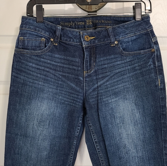 (877) Simply Vera by Vera Wang Woman's Boot Cut Jeans, Size: 4 Color: Blue - Picture 6 of 15